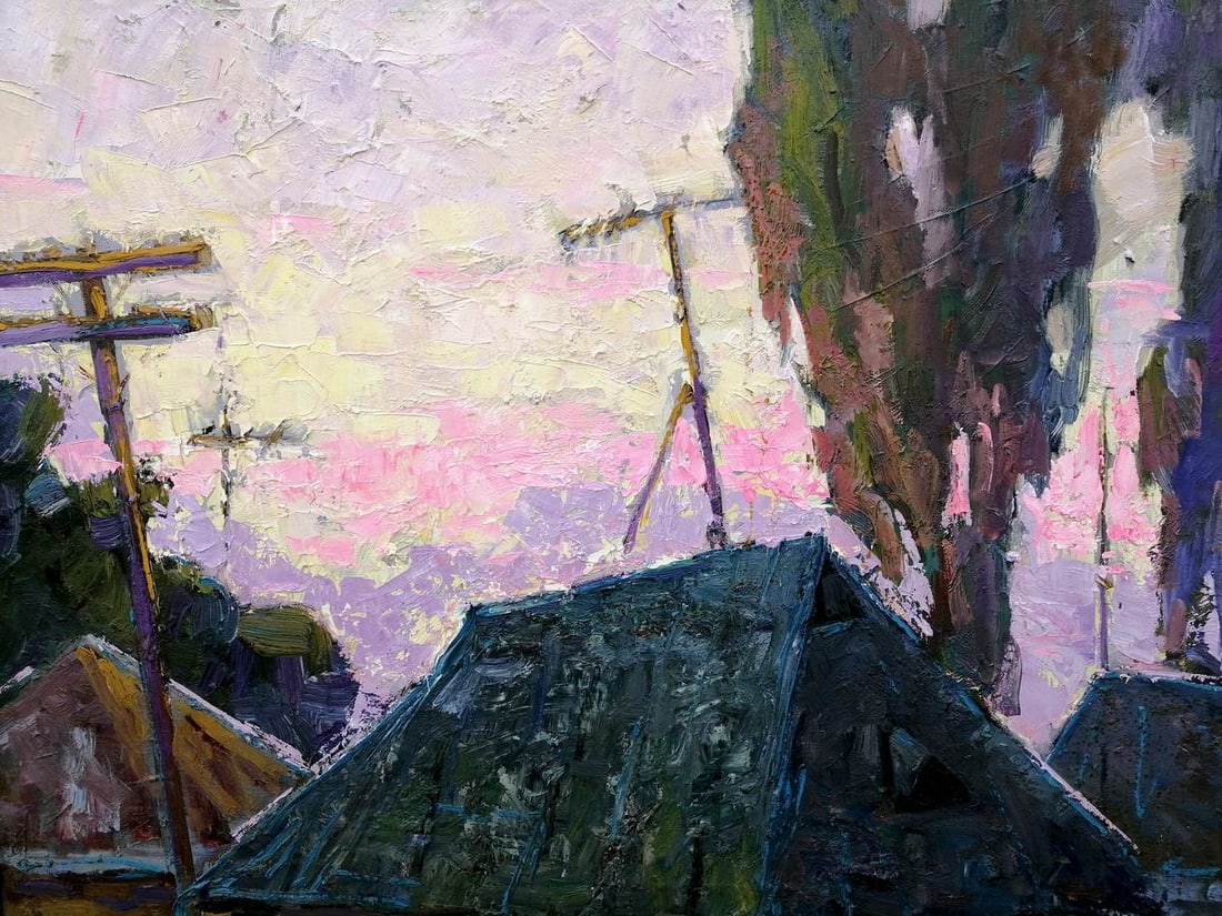 Oil painting Rural life Kalenyuk Alex - 8