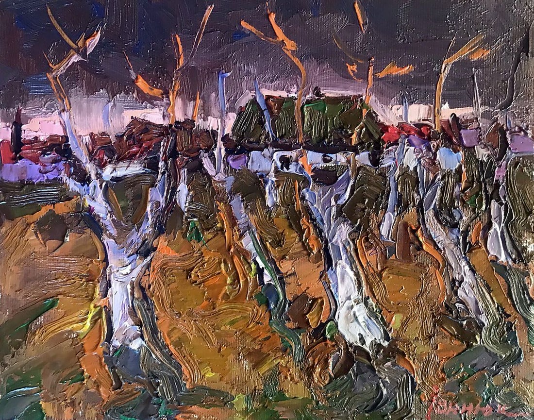 Oil painting Evening night Kalenyuk Oksana (1 of 4)