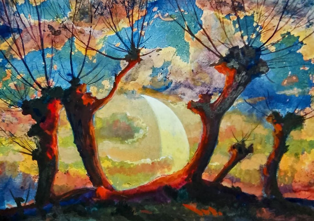 Oil painting Romantic evening Vitaly Duhnevich (1 of 5)