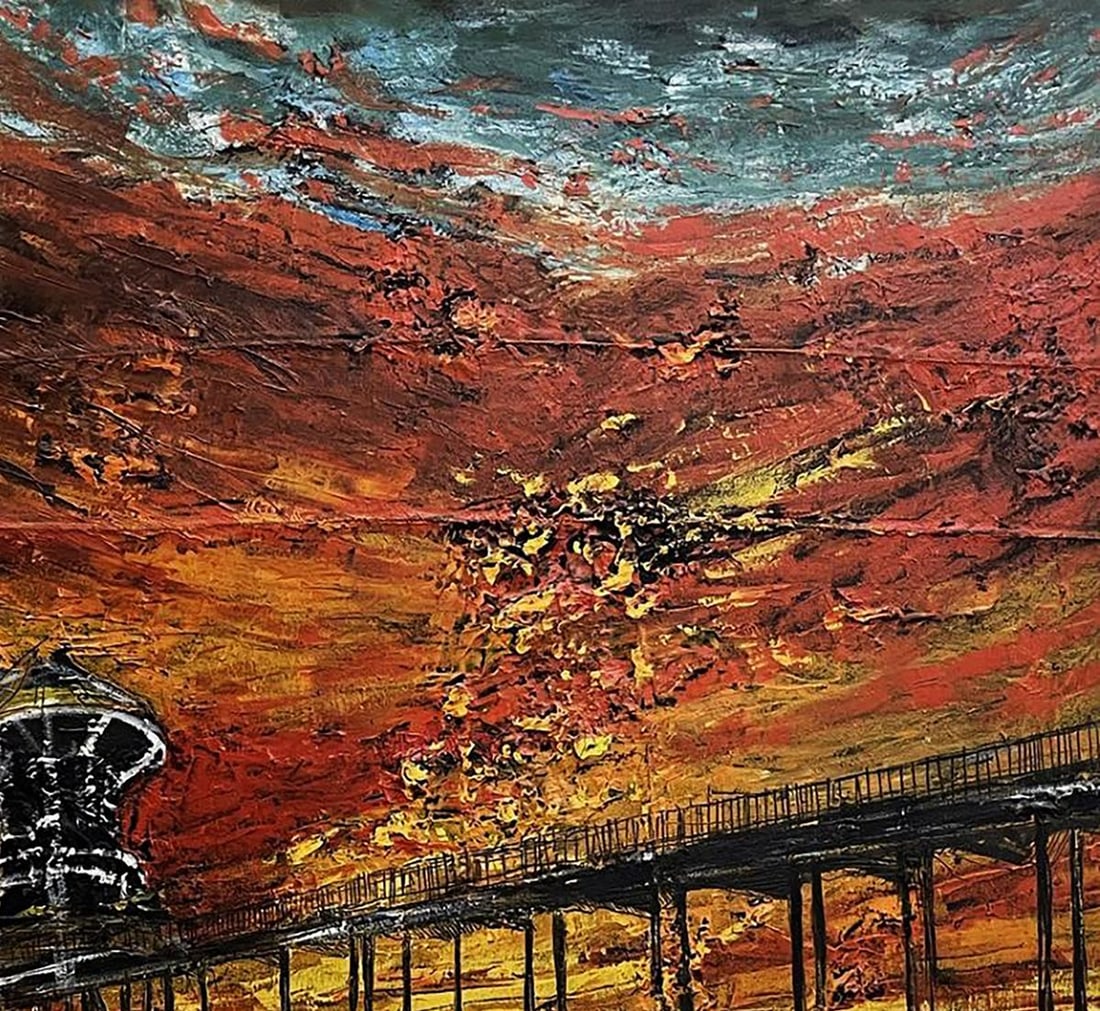 Oil painting Beautiful sunset Serhiy Kovalev - 5