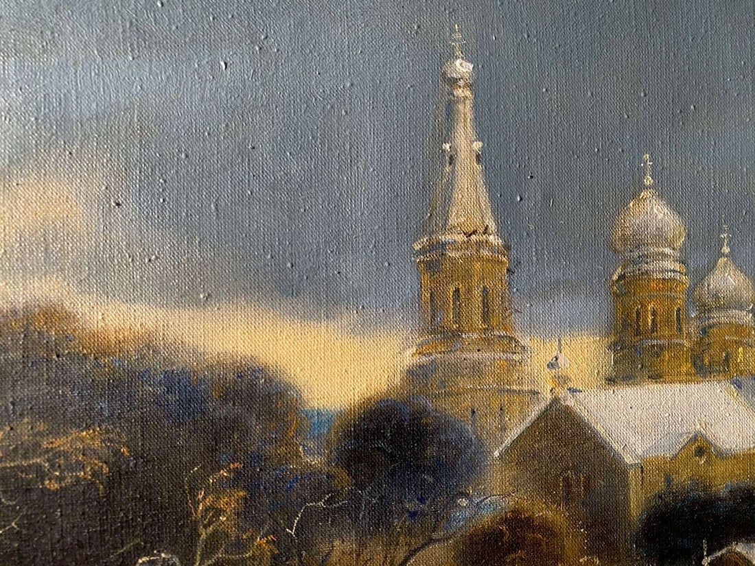 Oil painting The road to the monastery Litvinov Oleg Arkad'yevich - 3