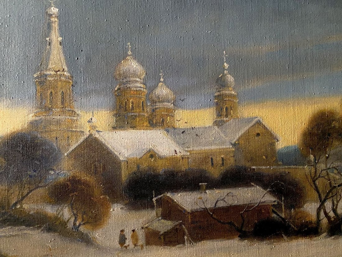 Oil painting The road to the monastery Litvinov Oleg Arkad'yevich - 4
