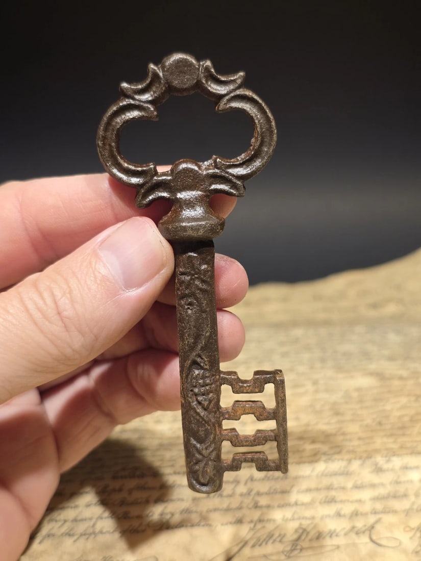 4" Iron Large Skeleton Church Key - 11