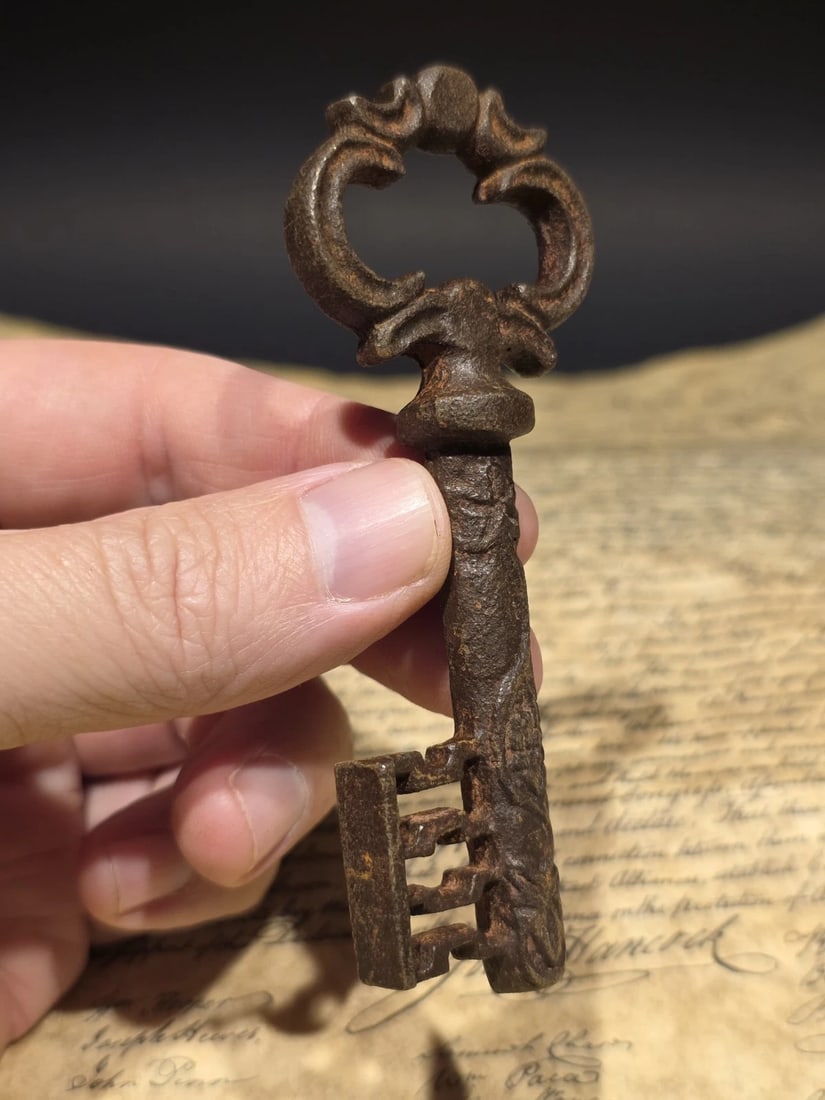 4" Iron Large Skeleton Church Key - 12