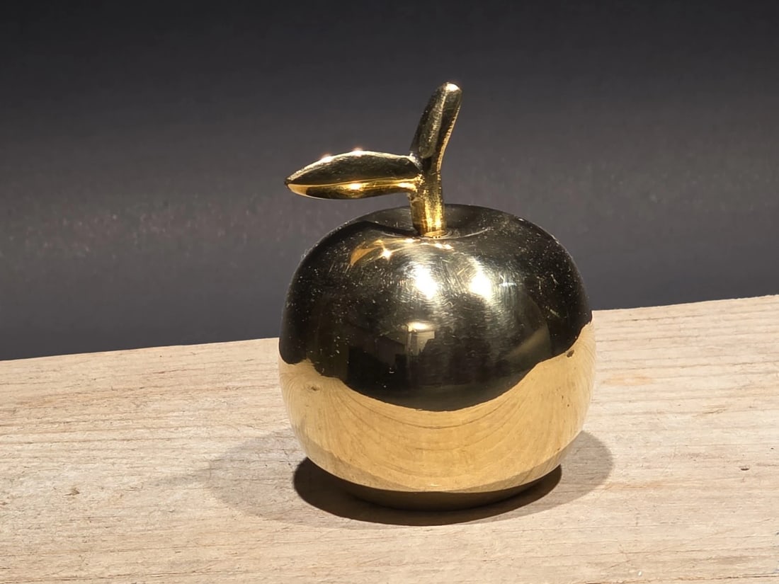 Schoolhouse Brass Apple Bell - 2