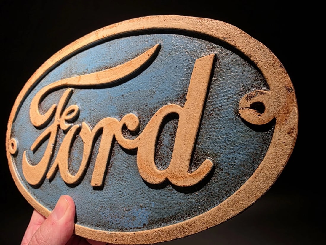 Cast Iron Ford Plaque Sign - 5