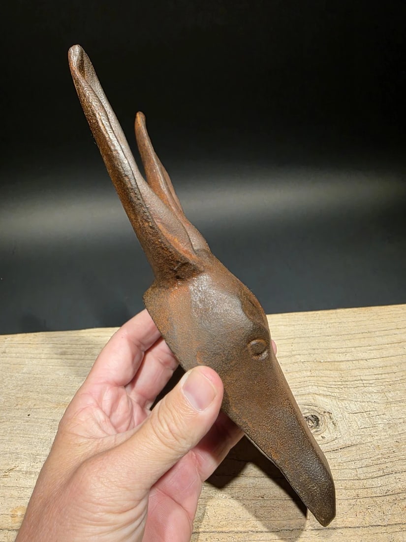 10" Cast Iron Donkey Head Boot Jack - 5