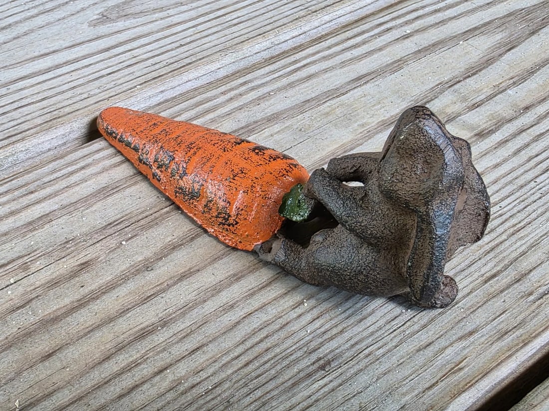 Cast Iron Door Stop Rabbit Hare Wedge - 13