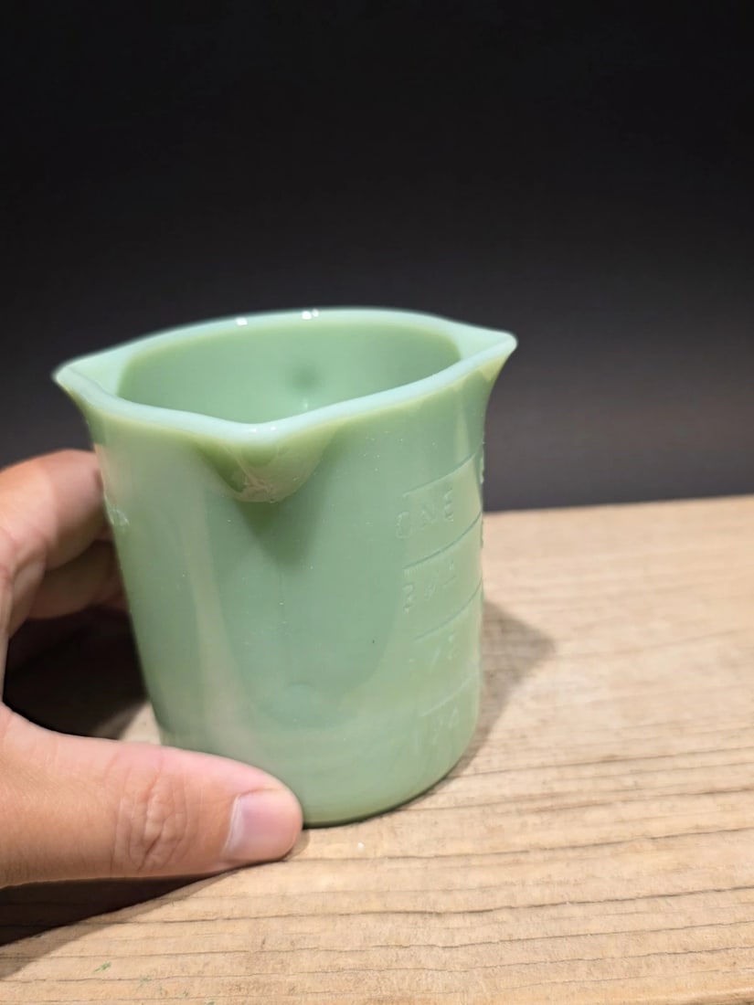 1 Cup Jadeite Depression Glass Retro - 14