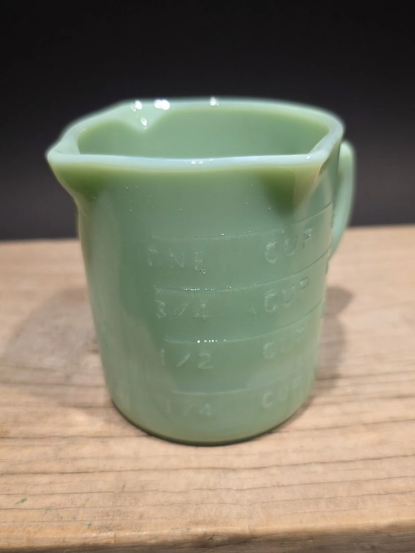 1 Cup Jadeite Depression Glass Retro - 5