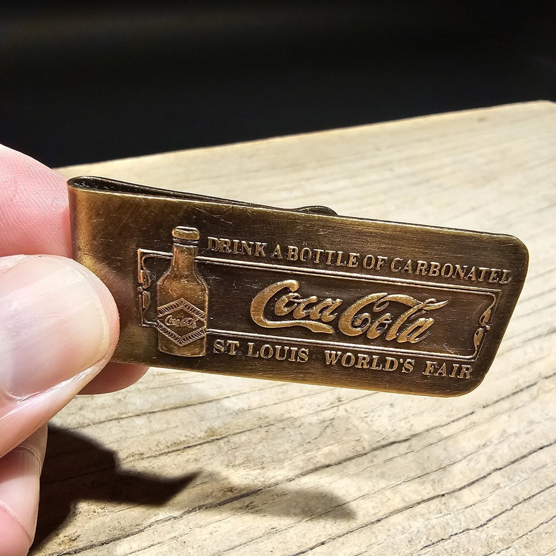 Brass Coca Cola Money Clip - 10