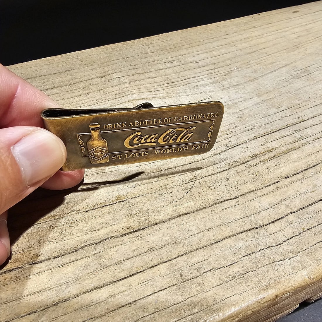 Brass Coca Cola Money Clip - 8
