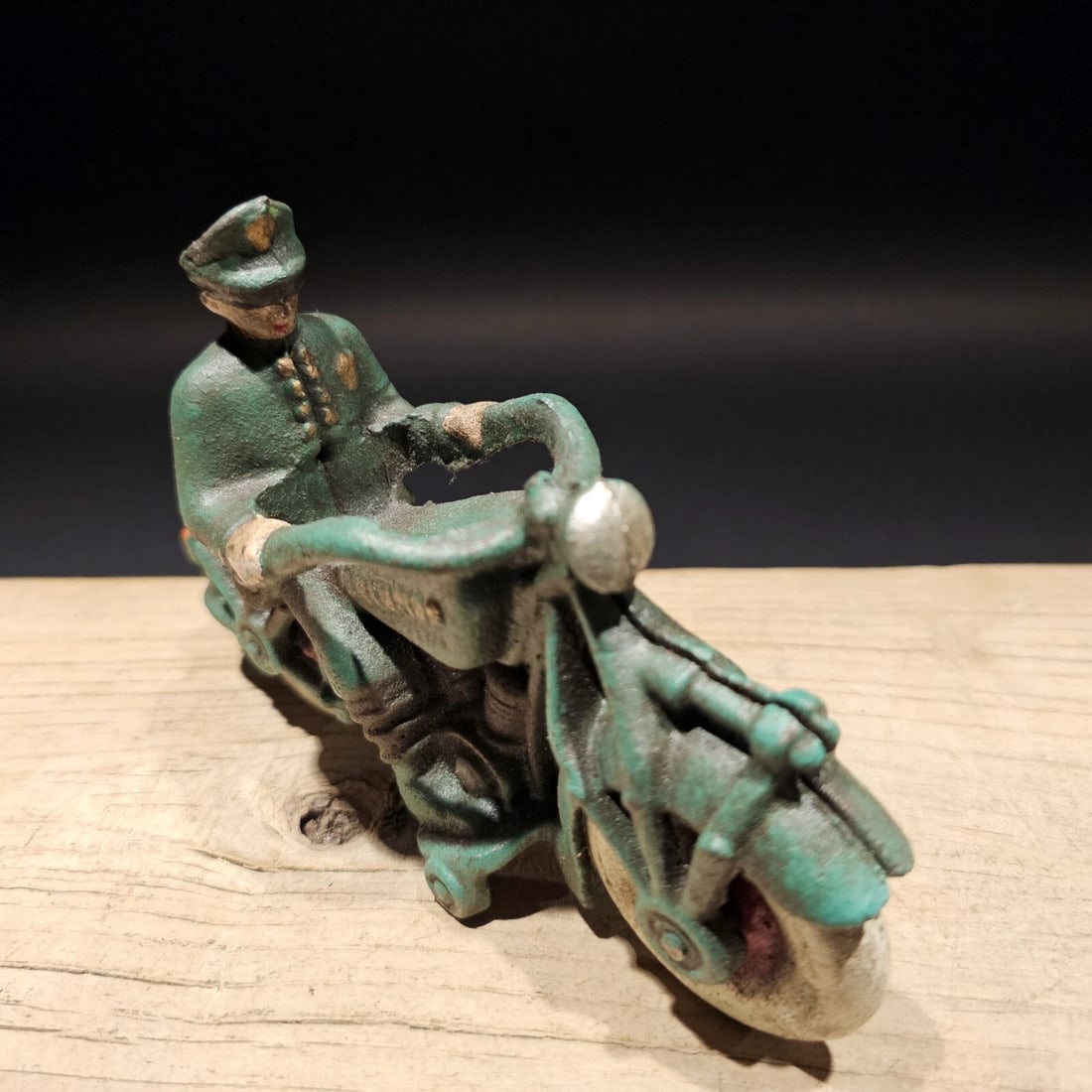 7" Cast Iron Toy Motorcycle - 14