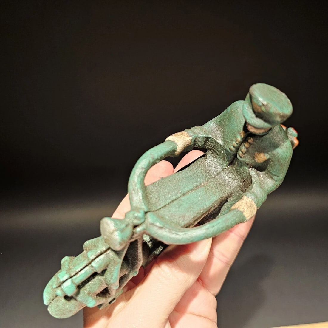 7" Cast Iron Toy Motorcycle - 4