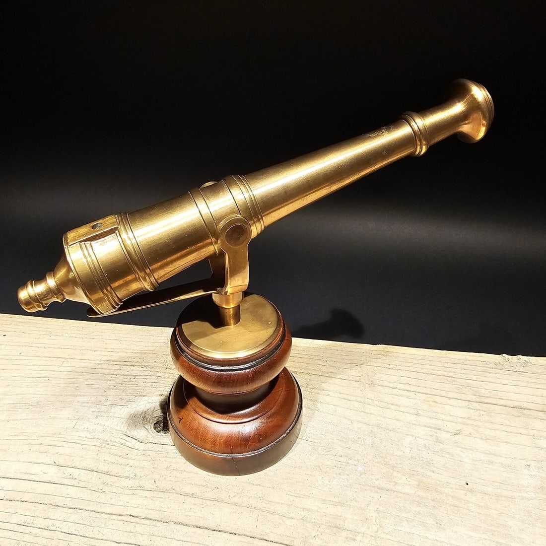 10" 1805 Brass Signal Cannon Model - 11