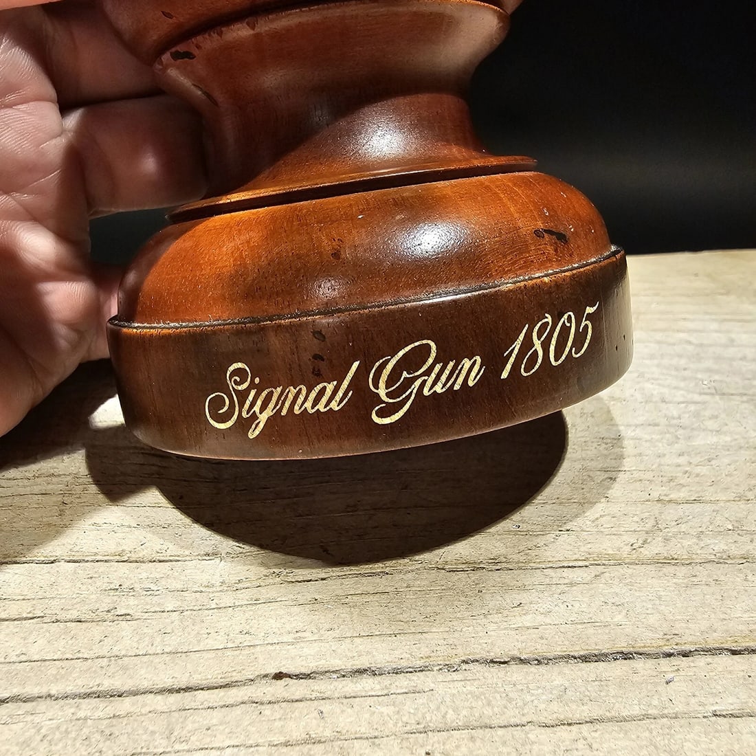 10" 1805 Brass Signal Cannon Model - 4