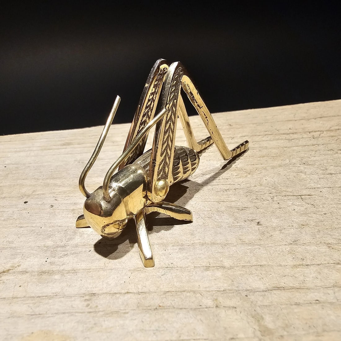 Good Luck Solid Brass Fireplace Hearth Cricket - 7