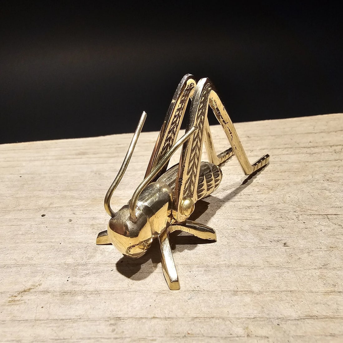 Good Luck Solid Brass Fireplace Hearth Cricket - 8