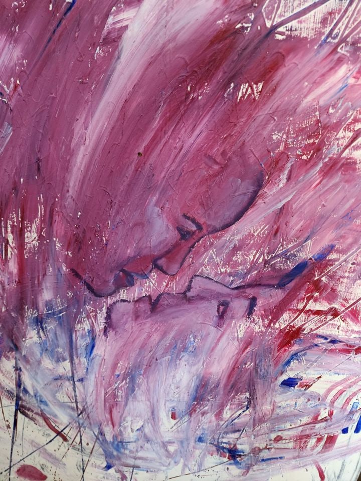 Compelling postmodern expressionist oil painting - 2