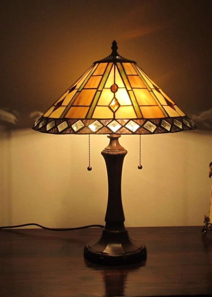21.7" Stained Glass Table Lamp - 4