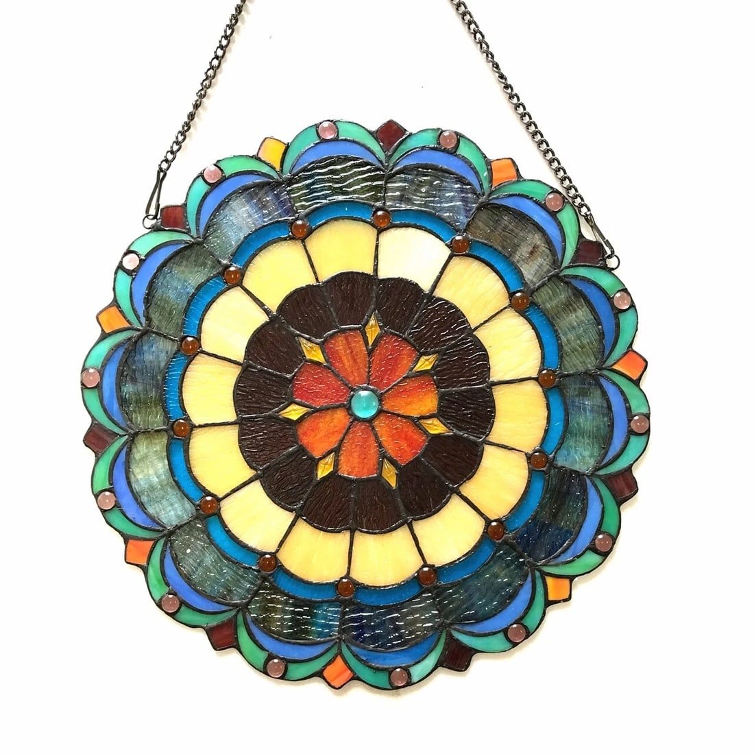 18" Stained Glass Window Hanging Panel Suncatcher - 3