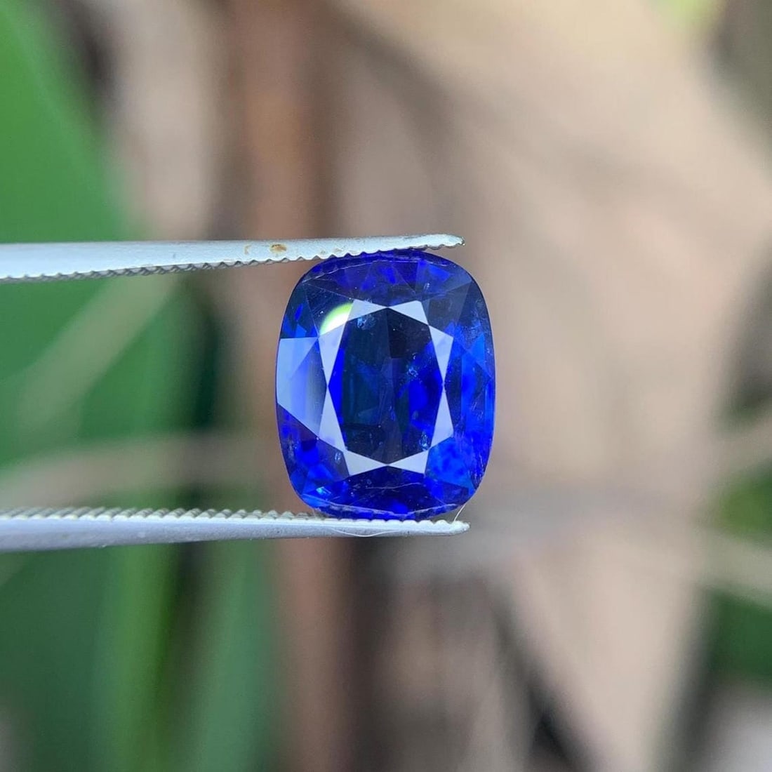 Royal Blue Sapphire Heated Cushion Cut Gemstone From Sri Lanka, 4.65 Ct - 4