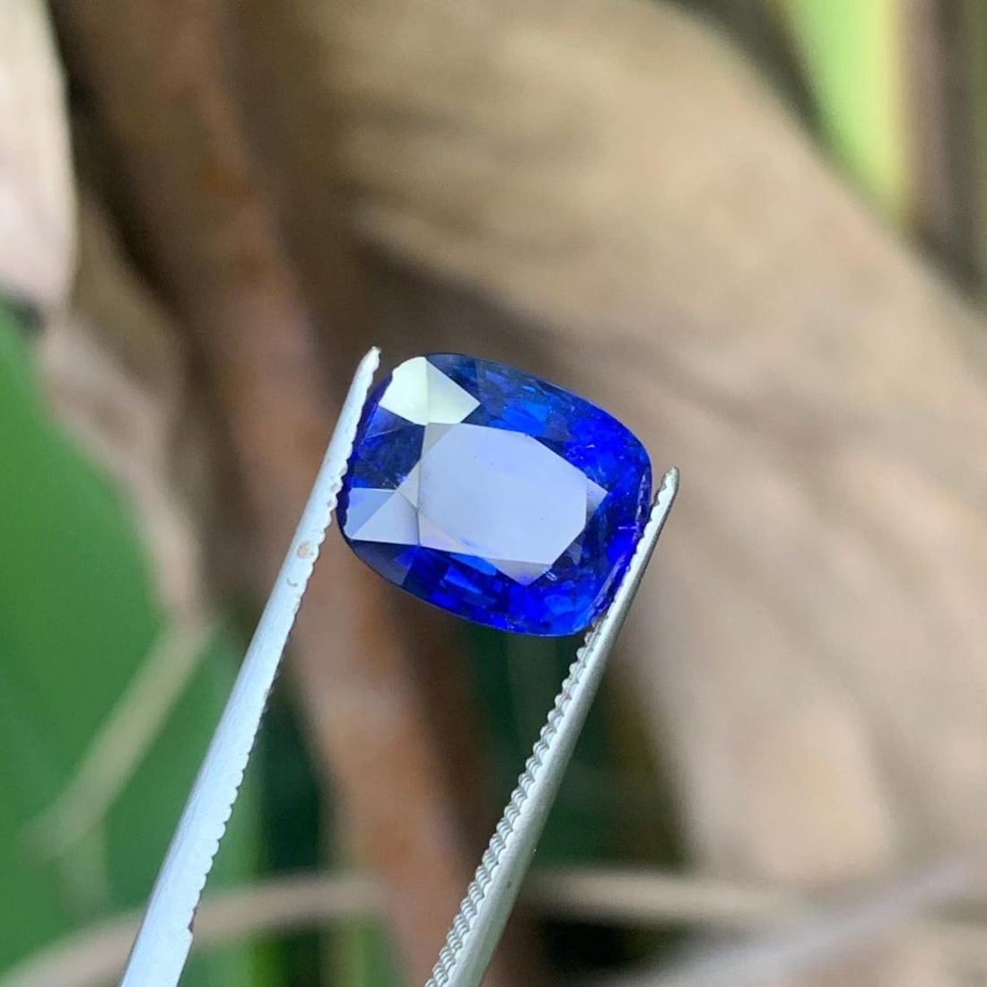 Royal Blue Sapphire Heated Cushion Cut Gemstone From Sri Lanka, 4.65 Ct - 5