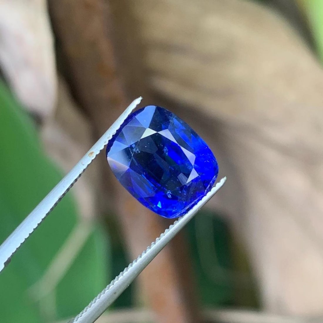 Royal Blue Sapphire Heated Cushion Cut Gemstone From Sri Lanka, 4.65 Ct - 9