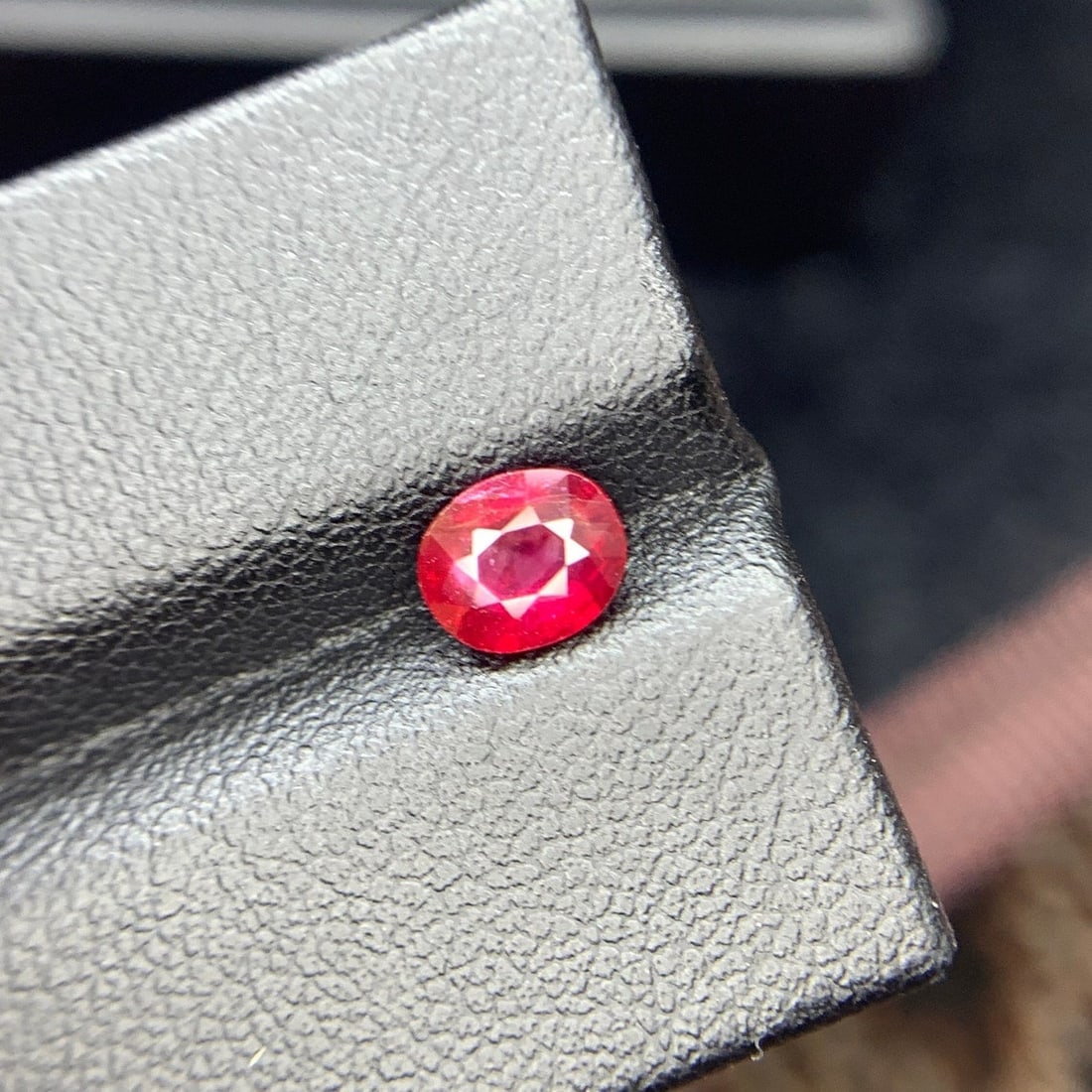 Mozambique Red Ruby Gemstone: 1.15 Carat Oval Cut Stone - 9