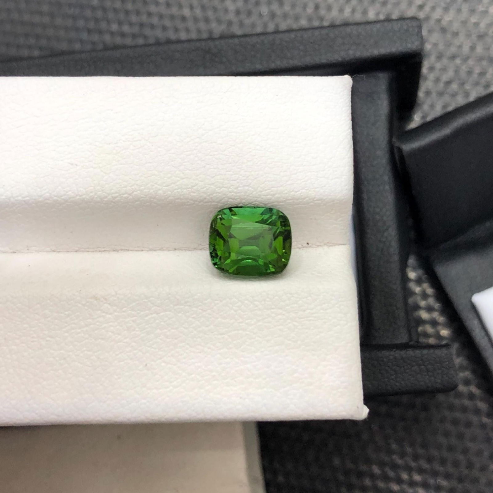 Forest Green Tourmaline Gemstone: 2.80 Carat Cushion Cut - 10