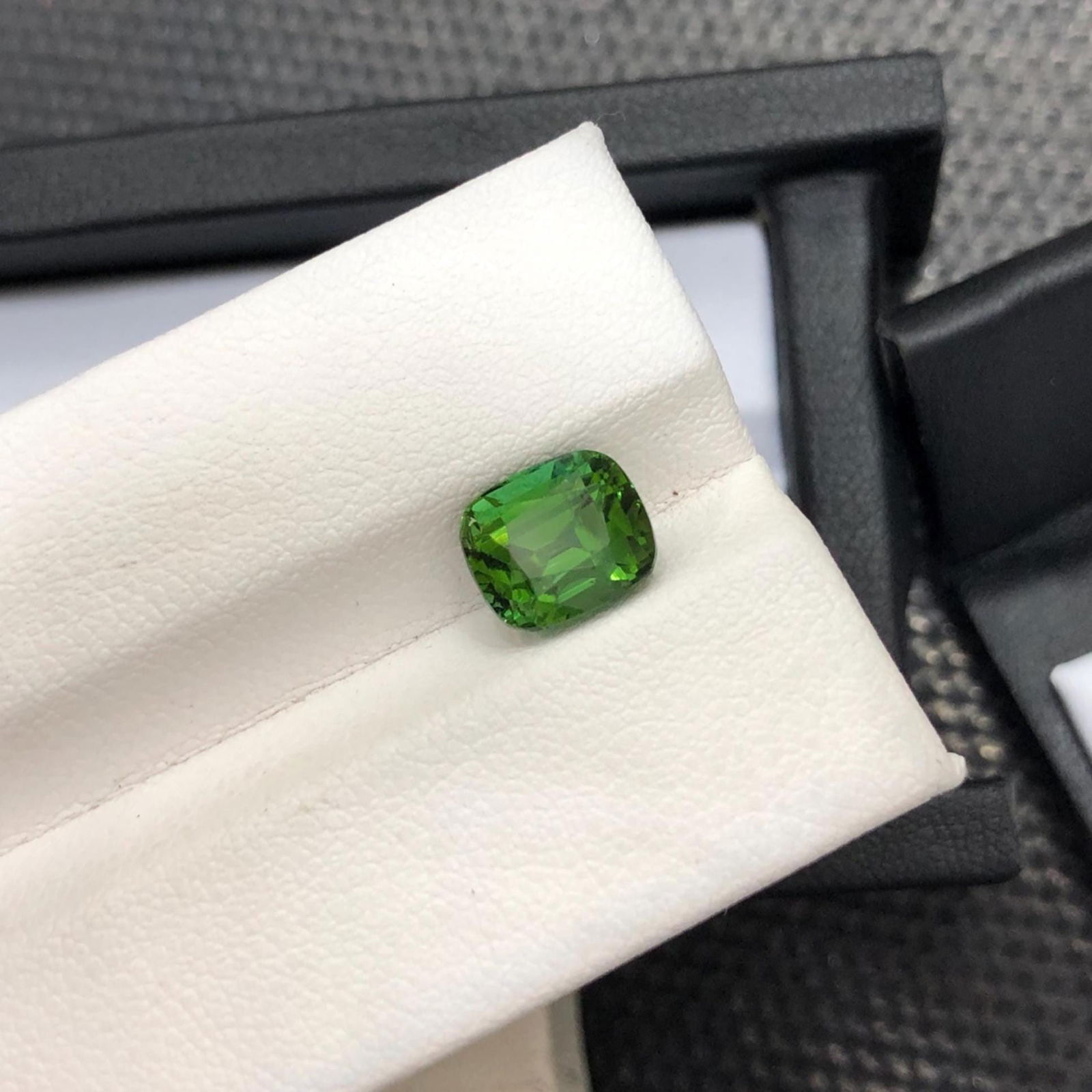 Forest Green Tourmaline Gemstone: 2.80 Carat Cushion Cut - 11