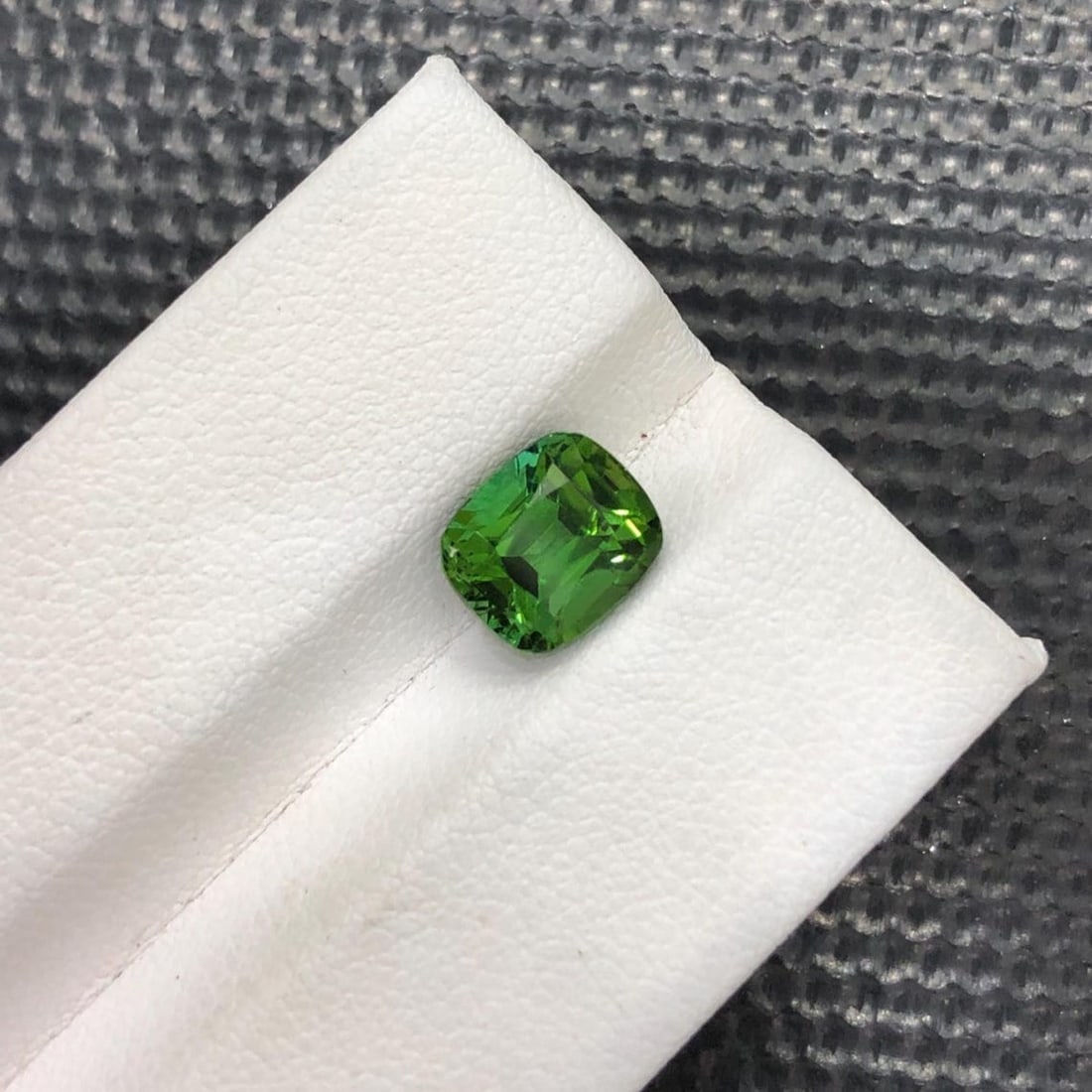 Forest Green Tourmaline Gemstone: 2.80 Carat Cushion Cut - 8