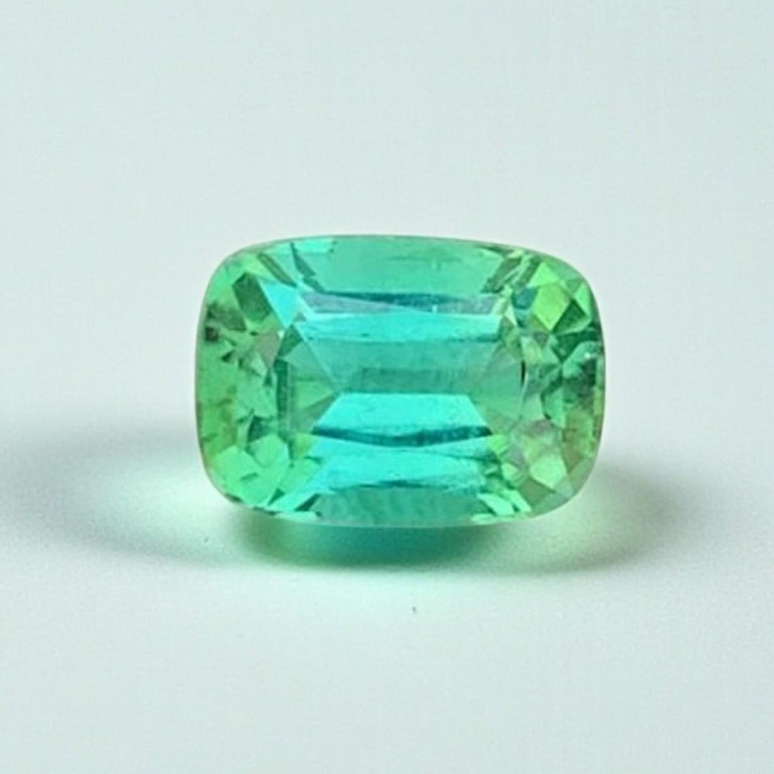 Natural Blue Green Tourmaline Gemstone: Cushion Cut October Birthstone: Title: Natural Blue Green Tourmaline Gemstone: Cushion Cut October Birthstone Description: Supplies for making crafts Materials: Gemstone: Tourmaline Carat weight: 1.00 <