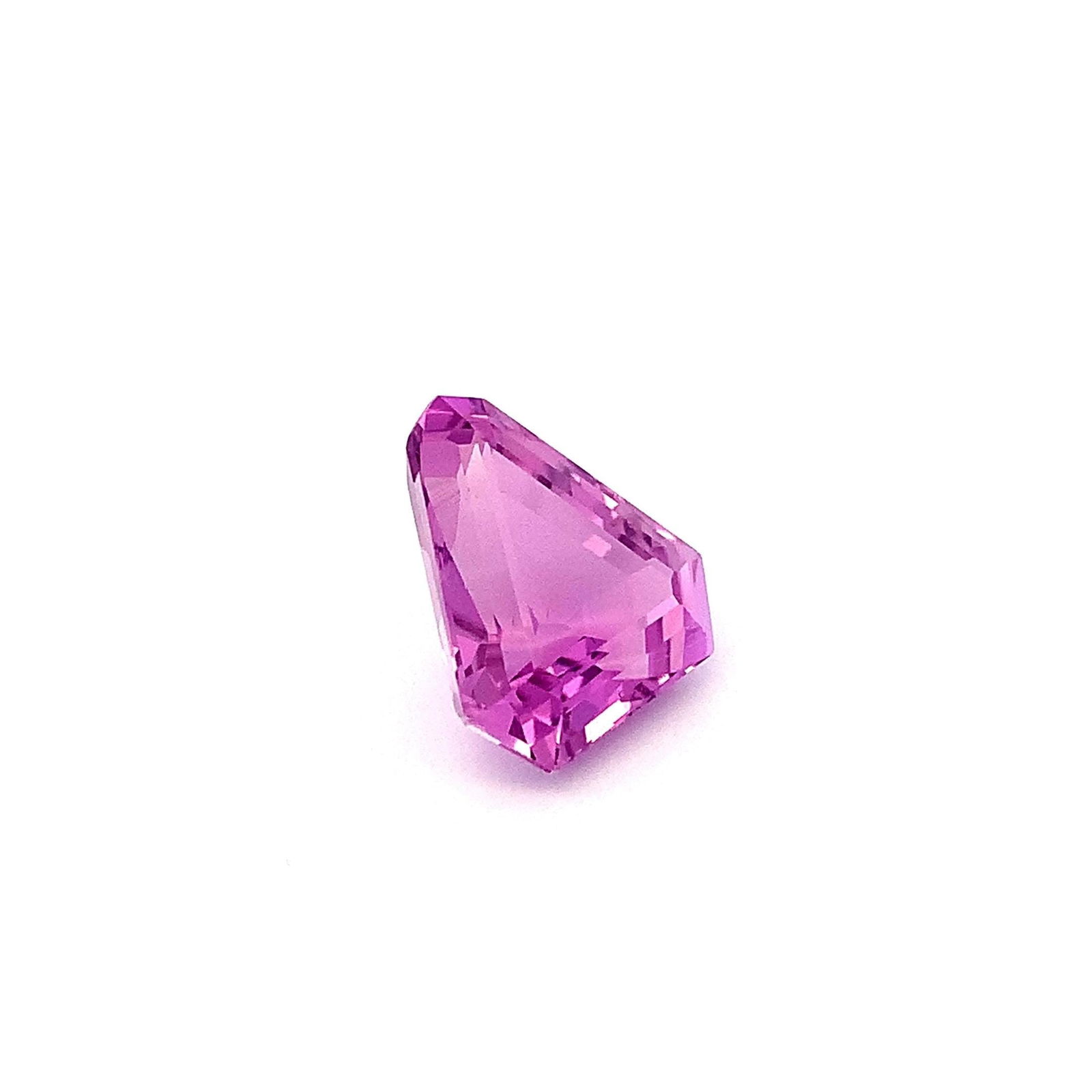 Trillion Cut Fuchsia Pink Kunzite Loose Gemstone For Jewelry - 13.02 Carat - 11