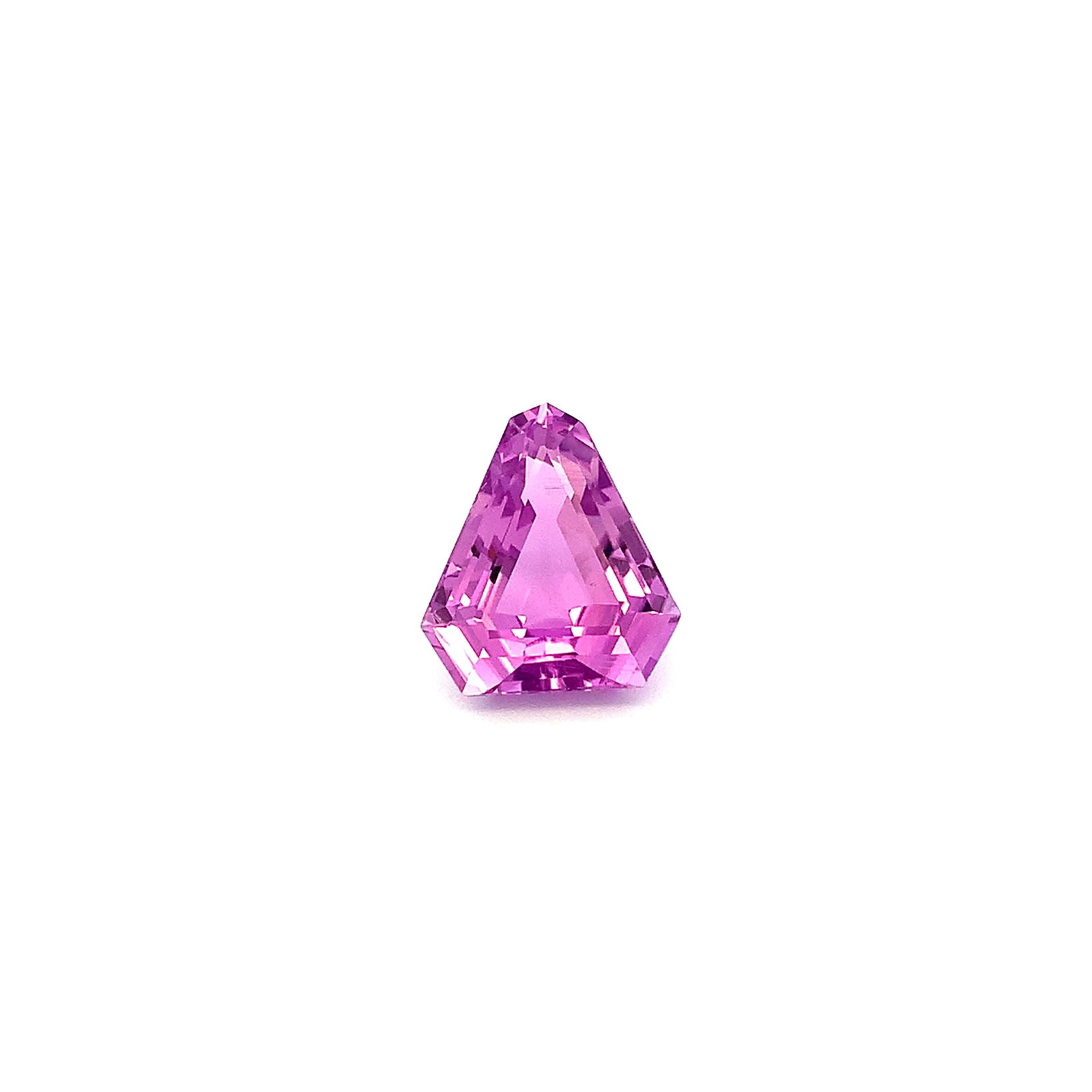 Trillion Cut Fuchsia Pink Kunzite Loose Gemstone For Jewelry - 13.02 Carat - 12