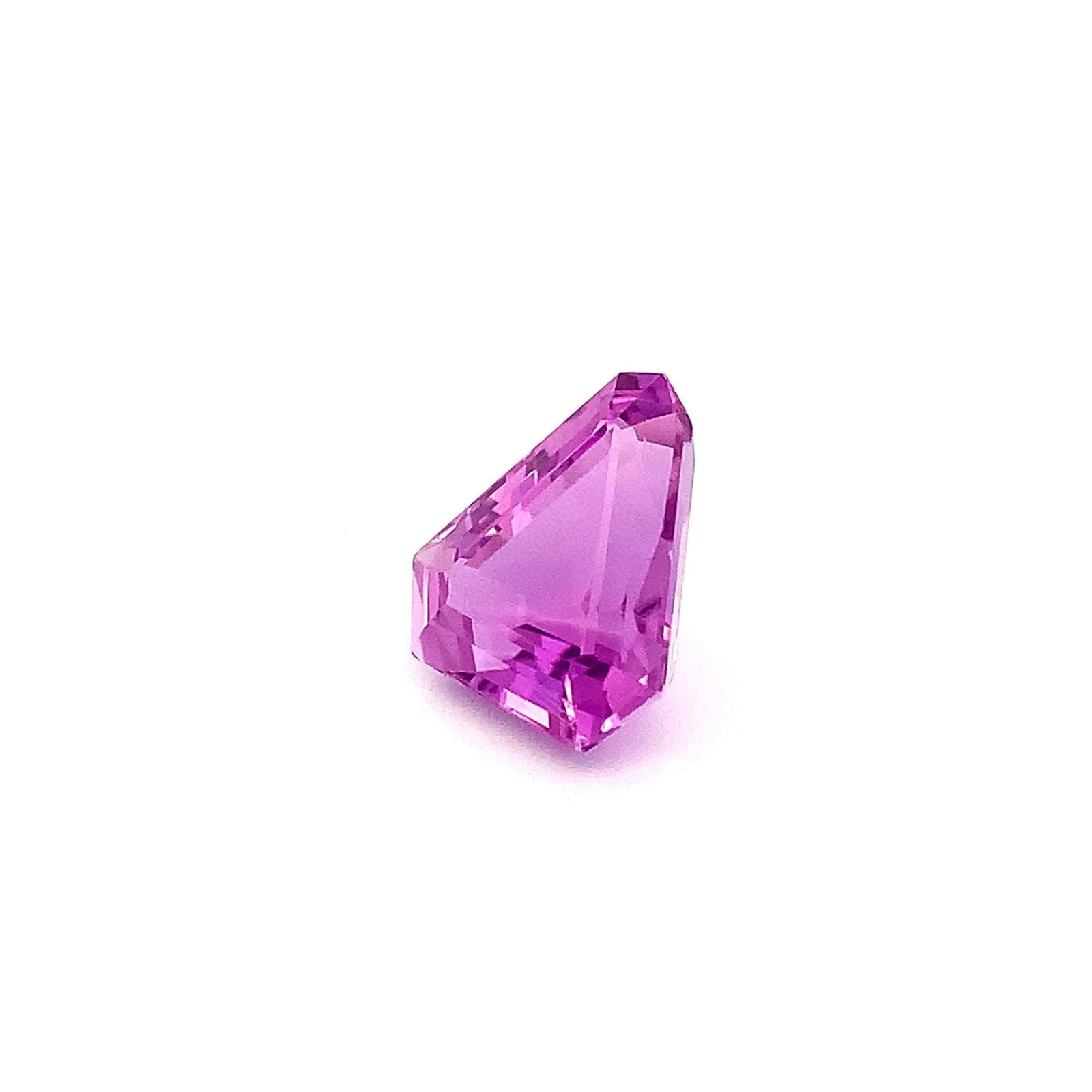 Trillion Cut Fuchsia Pink Kunzite Loose Gemstone For Jewelry - 13.02 Carat - 13