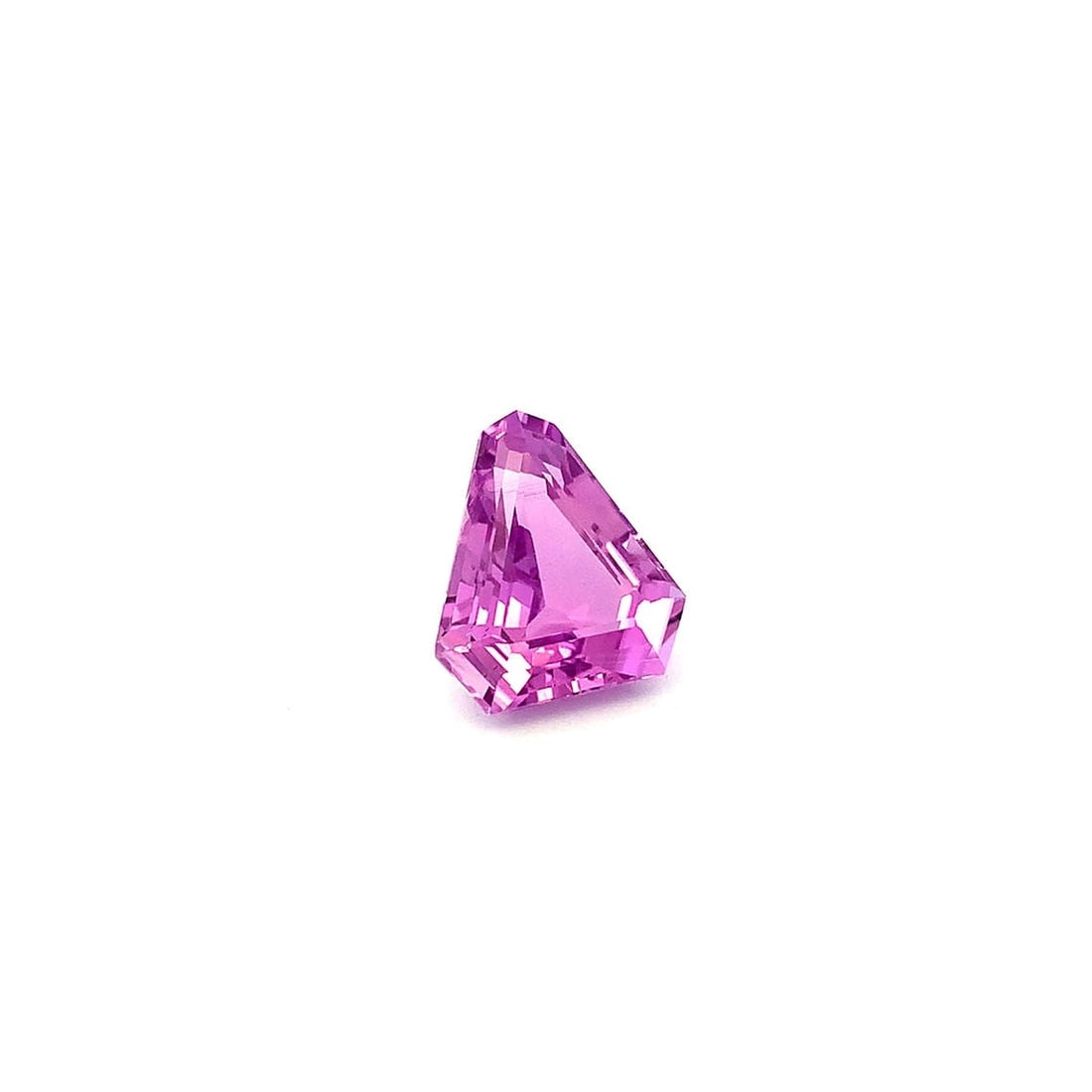 Trillion Cut Fuchsia Pink Kunzite Loose Gemstone For Jewelry - 13.02 Carat - 2