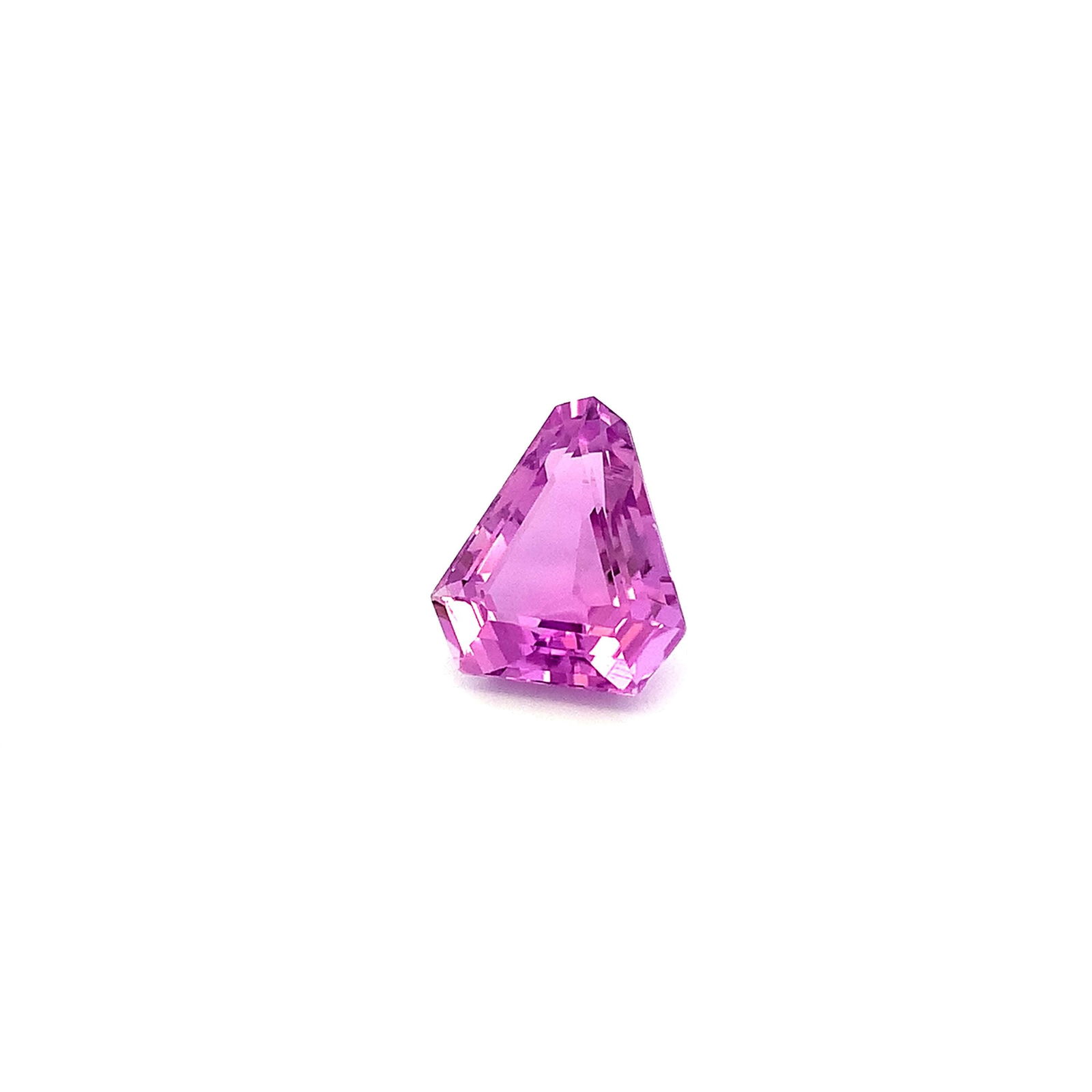 Trillion Cut Fuchsia Pink Kunzite Loose Gemstone For Jewelry - 13.02 Carat - 9