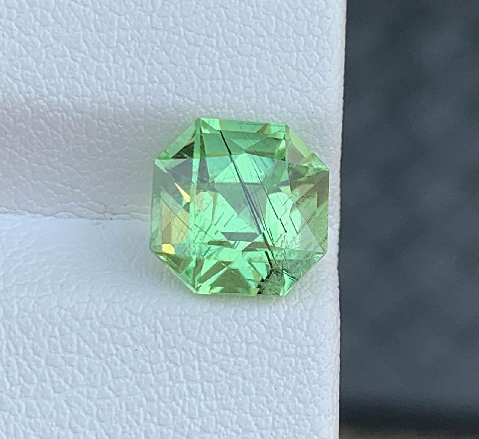 Natural Rutile Peridot Gemstone: 3.55 Carat August Birthstone Pakistan Origin - 11