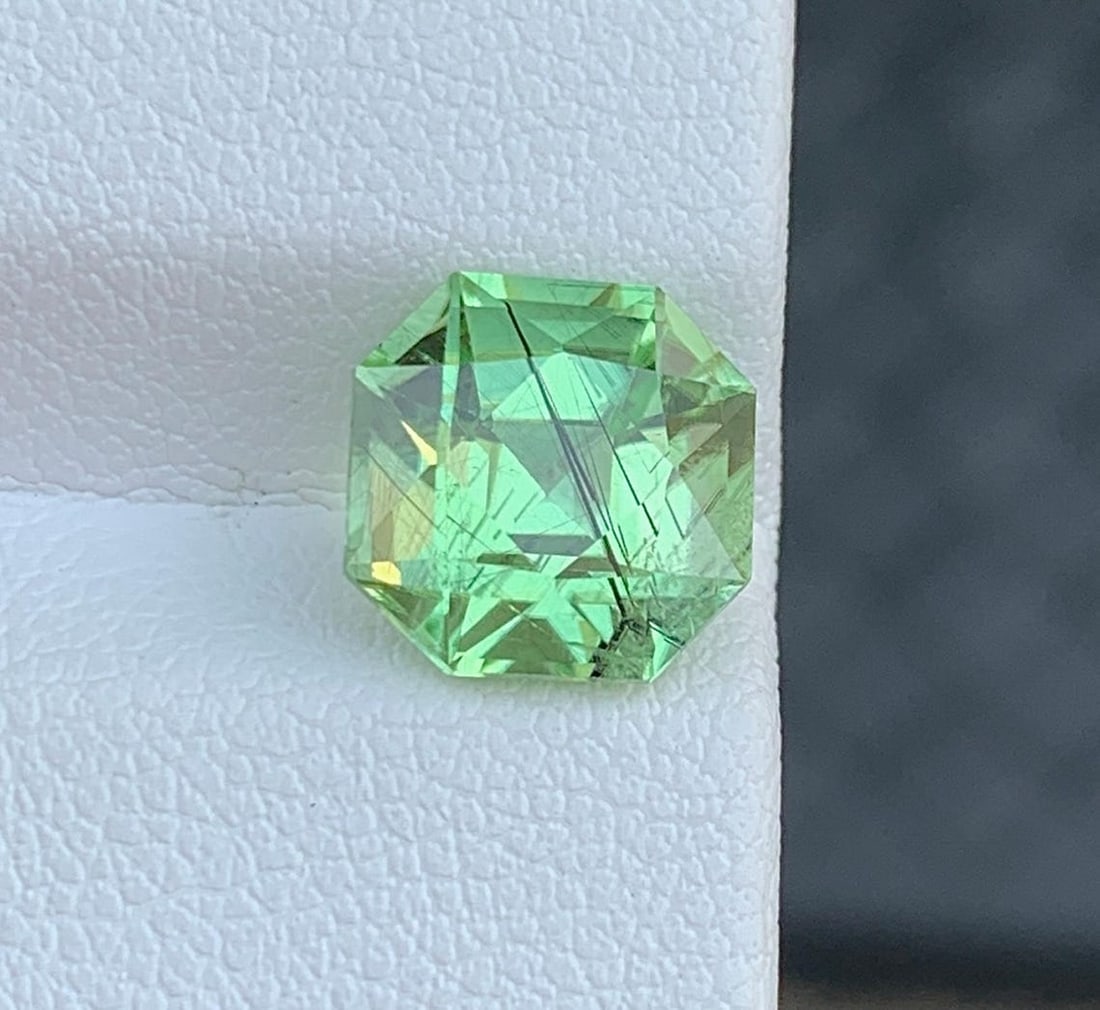 Natural Rutile Peridot Gemstone: 3.55 Carat August Birthstone Pakistan Origin - 5