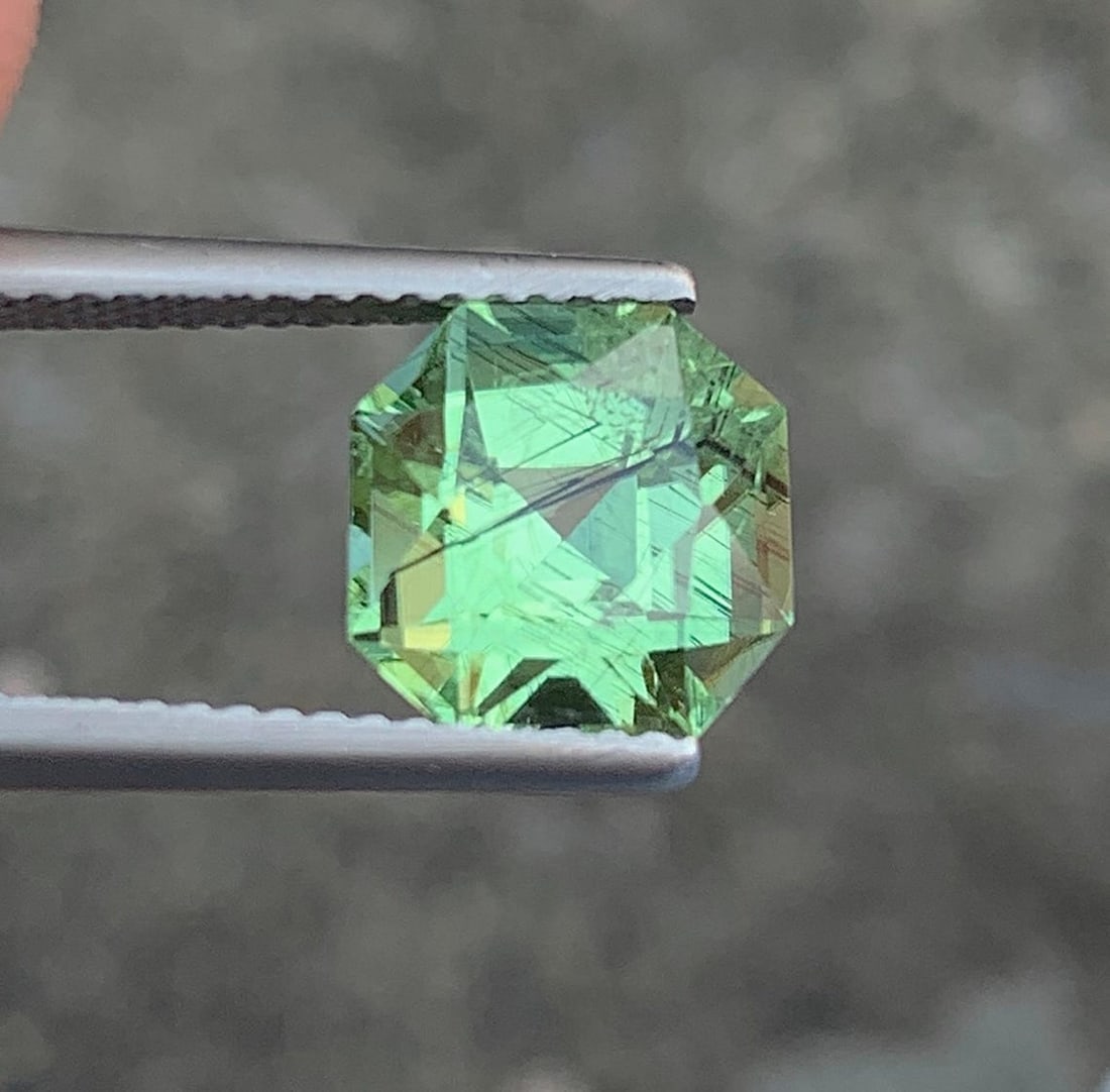 Natural Rutile Peridot Gemstone: 3.55 Carat August Birthstone Pakistan Origin - 7