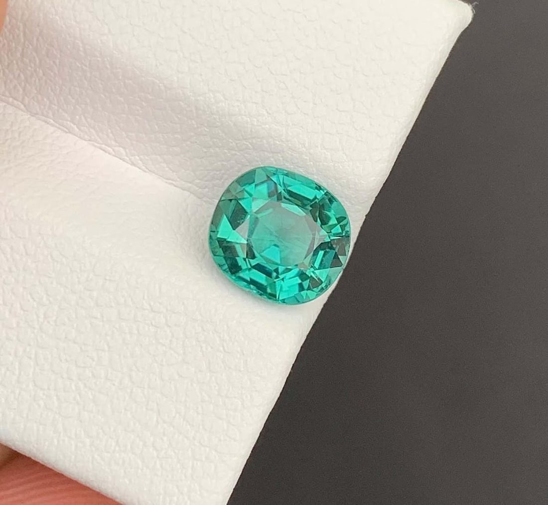 Lgoon Blue Tourmaline Gemstone: Natural October Birthstone, Africa (1.84 CT) - 3