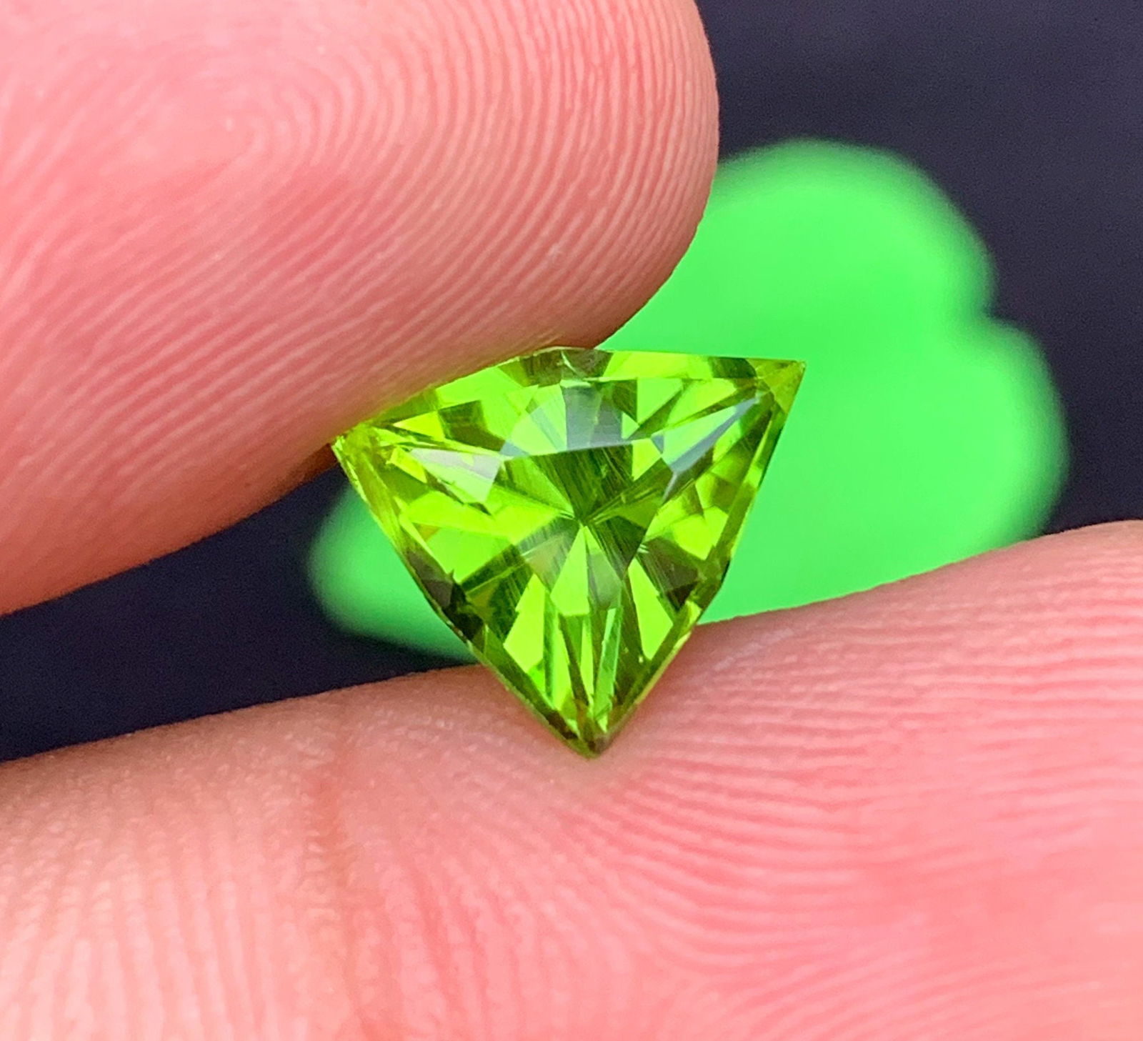 Natural Peridot Gemstone: 3.50 Carat Fancy Cut Loose Stone - 7
