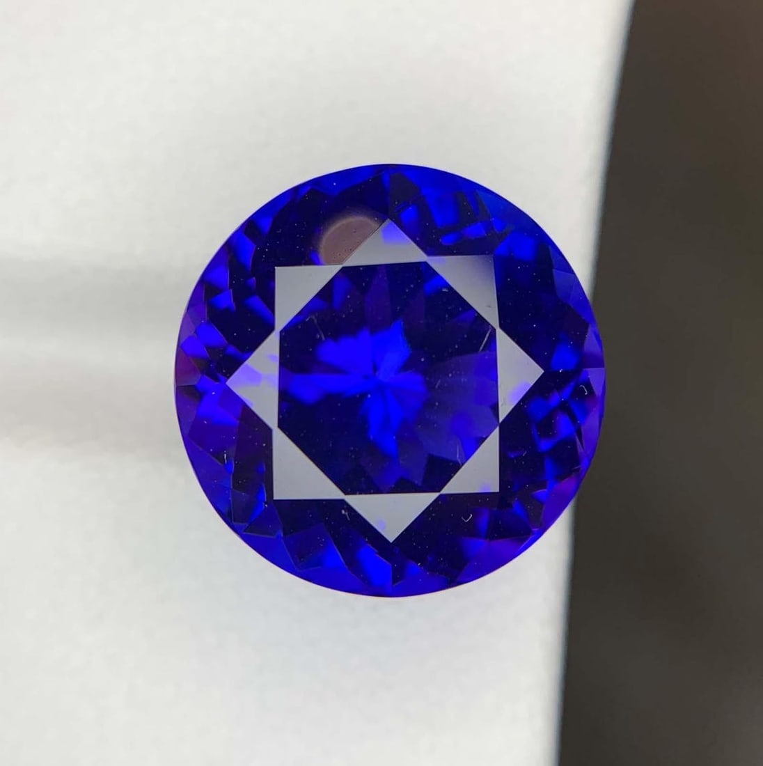 Natural D Block Tanzanite Loose Gemstone Round Shape Ring size For Making Jewelry - 4