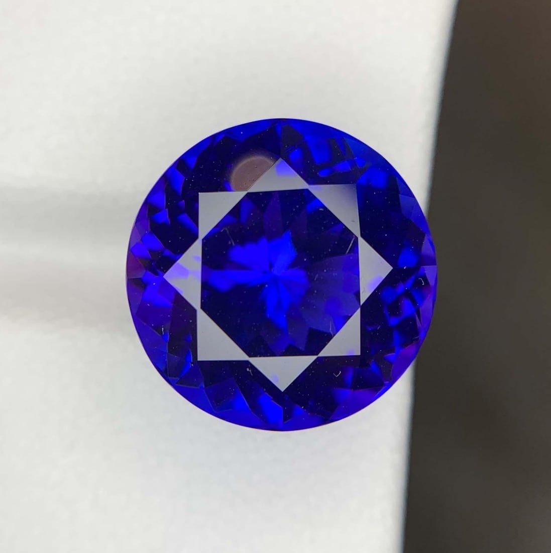 Natural D Block Tanzanite Loose Gemstone Round Shape Ring size For Making Jewelry - 9