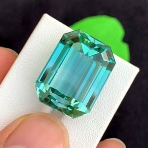 Green Kunzite Gemstone: 44.15 Carat Octagon Cut November Birthstone - 2