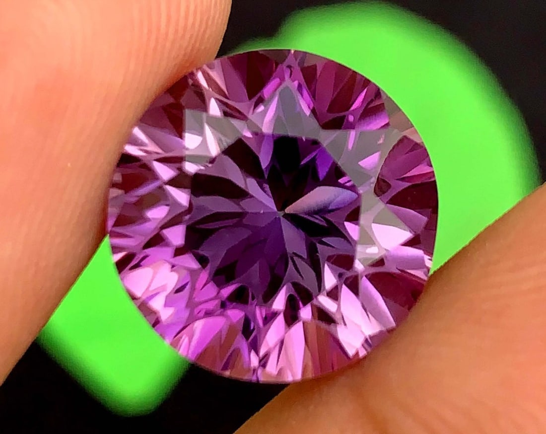Natural Amethyst Gemstone: 12.36 Carat, Round Fancy Cut, February Birthstone: Title: Natural Amethyst Gemstone: 12.36 Carat, Round Fancy Cut, February Birthstone Description: Supplies for making crafts Materials: Gemstone: Amethyst Carat weight: 12.36 <