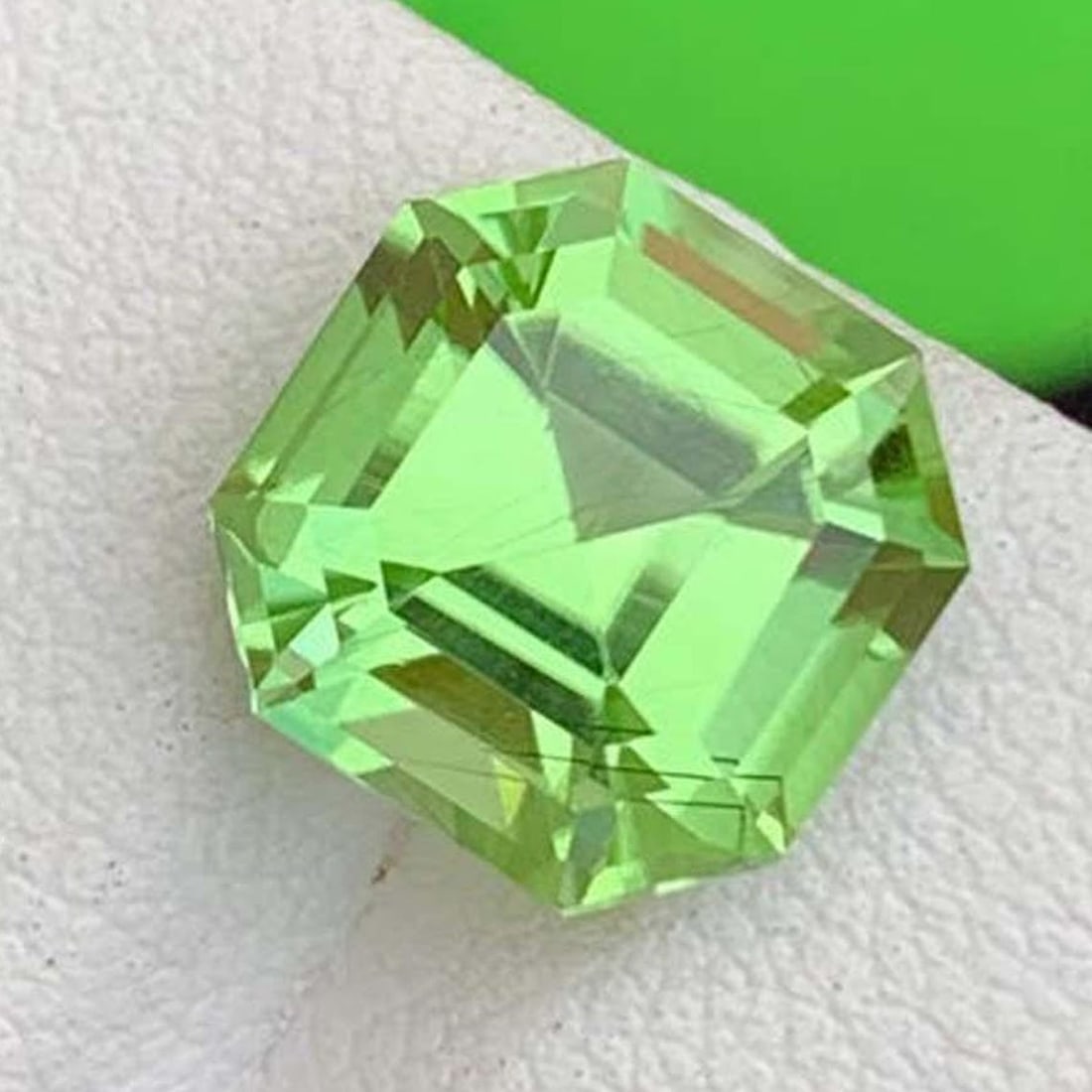 Natural Rutile Peridot Gemstones, Fancy Asscher Cut Peridot Loose Gemstone From Pakistan, August: Title: Natural Rutile Peridot Gemstones, Fancy Asscher Cut Peridot Loose Gemstone From Pakistan, August Birthstone Description: Supplies for making crafts Materials: Gemstone: Peridot