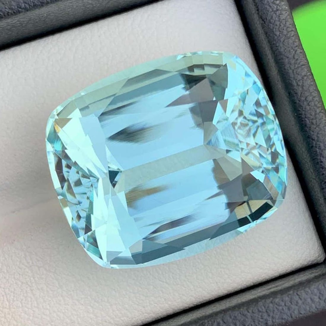 Natural Aquamarine Gemstone: 40.115 Carat Cushion Cut, Pakistan Origin: Title: Natural Aquamarine Gemstone: 40.115 Carat Cushion Cut, Pakistan Origin Description: Supplies for making crafts Materials: Gemstone: Aquamarine Natural Aquamarine