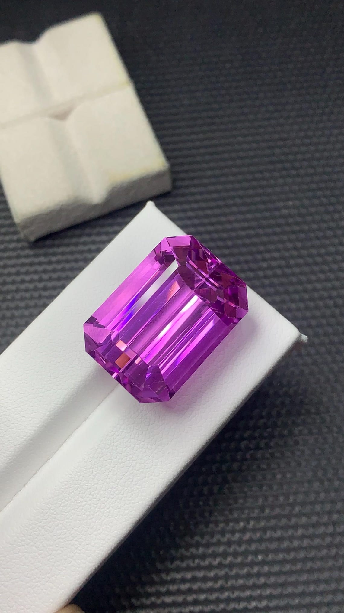 58.185 CT Intense Top Pink Kunzite Emerald Cut Gemstone From Rabbani Mine - 11